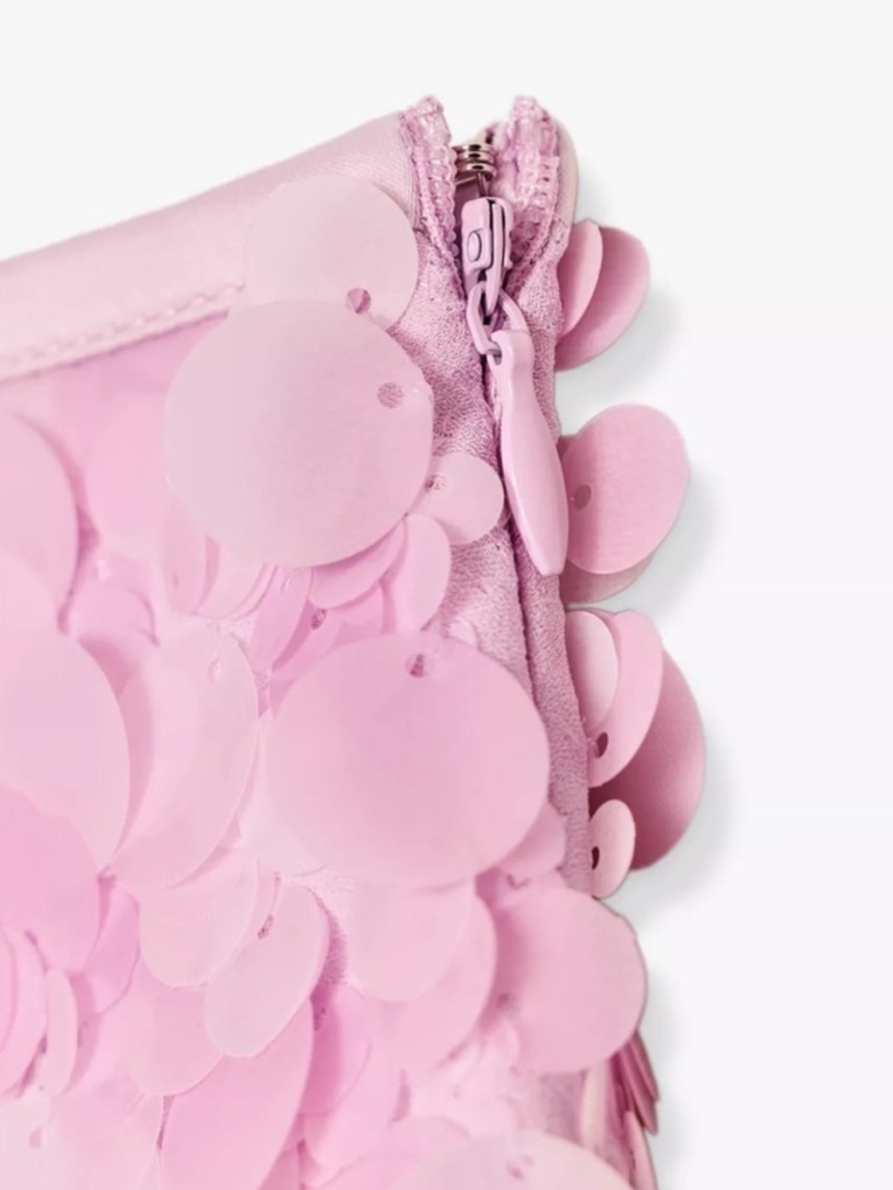 Zara Pink Sequin Mini Skirt - Picture 7 of 11